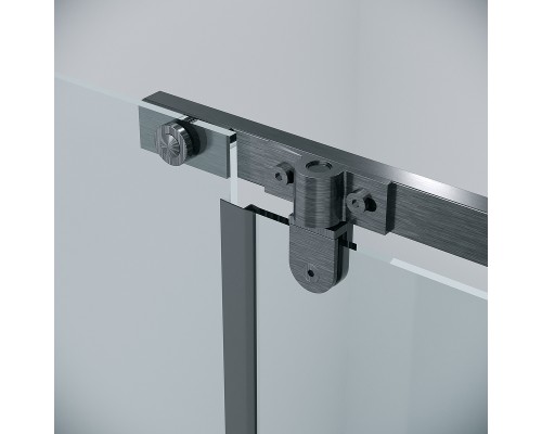 Душевая дверь Grossman Pragma 100 100.K33.03.100.42.00 профиль Графит сатин стекло прозрачное