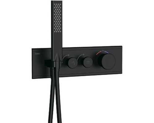 Смеситель для душа Teska Shine SH2008 с термостатом Черный матовый