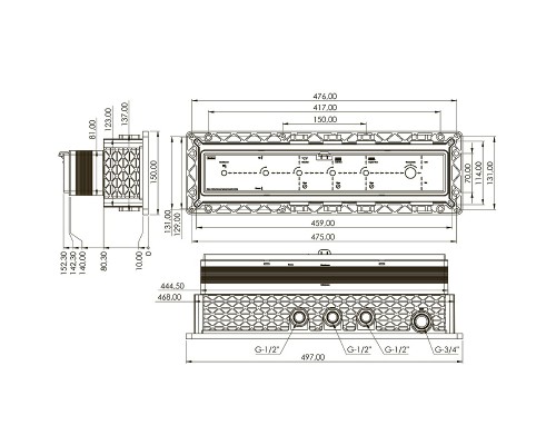 Скрытая часть для смесителя Teska Shine SH1004 G 3/4
