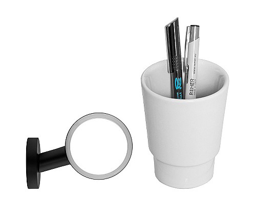 Стакан для зубных щеток Remer Guest GS15NO Черный матовый