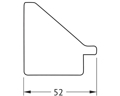 Зеркало Evoform Definite 73x53 BY 3890 в багетной раме - Травленое серебро 52 мм