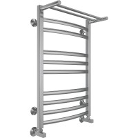 Водяной полотенцесушитель Terminus Енисей П10 500х800 4670078529565 с полкой Хром, нижнее подключение, G 1/2" ВР, с угловым соединением