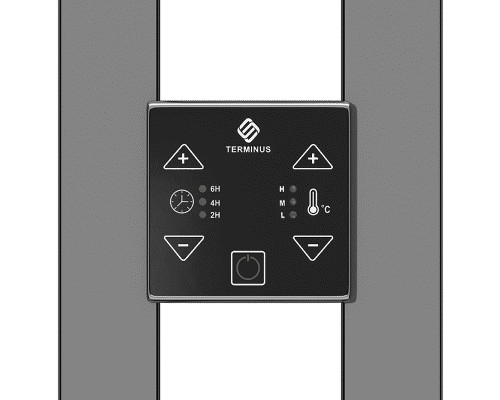 Электрический полотенцесушитель Terminus Дуо Стойка электро DUO проф 1600 4670078528377 Хром