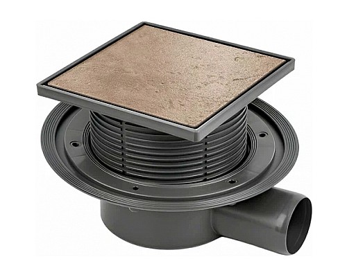 Душевой трап Bettoserb 13000088B с решеткой под плитку