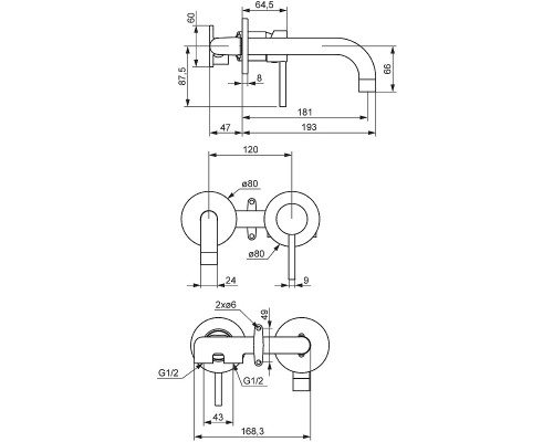 Смеситель для раковины Damixa Scandinavian Pure 360260500 Розовое золото