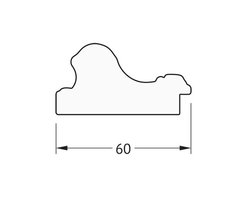 Зеркало Evoform Octagon 62х62 BY 3713 в багетной раме - Бронзовые бусы на дереве 60 мм