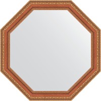 Зеркало Evoform Octagon 62х62 BY 3713 в багетной раме - Бронзовые бусы на дереве 60 мм