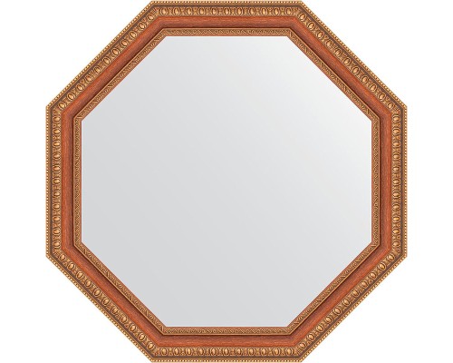 Зеркало Evoform Octagon 62х62 BY 3713 в багетной раме - Бронзовые бусы на дереве 60 мм