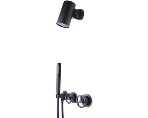 Душевая система Bronze de Luxe Liberty Черная матовая
