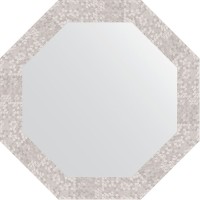 Зеркало Evoform Octagon 63х63 BY 3746 в багетной раме - Соты алюминий 70 мм