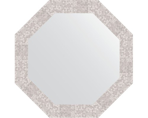 Зеркало Evoform Octagon 63х63 BY 3746 в багетной раме - Соты алюминий 70 мм