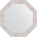 Зеркало Evoform Octagon 63х63 BY 3746 в багетной раме - Соты алюминий 70 мм