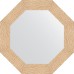 Зеркало Evoform Octagon 67х67 в багетной раме - Золотые дюны 90 мм