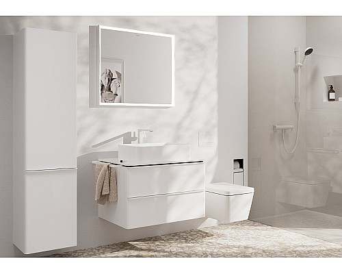 Смеситель для раковины Hansgrohe Tecturis E 73070700 Белый матовый