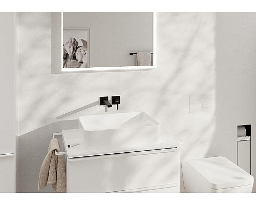 Смеситель для раковины Hansgrohe Tecturis E 73051670 Черный матовый