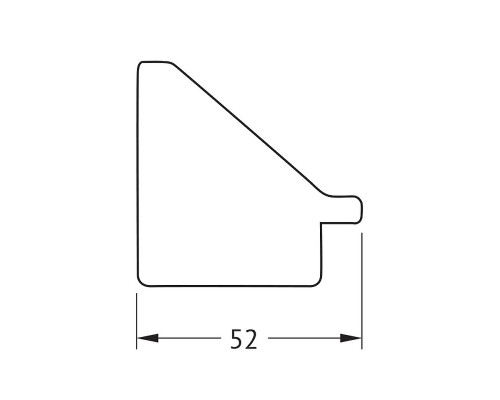 Зеркало Evoform Octagon 69х69 BY 3873 в багетной раме - Травленое серебро 52 мм