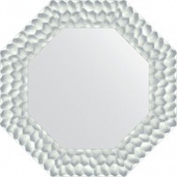 Зеркало Evoform Octagon 57х57 в багетной раме - Перламутровые дюны 89 мм