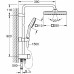 Душевая система Grohe Tempesta Cube 250 Хром
