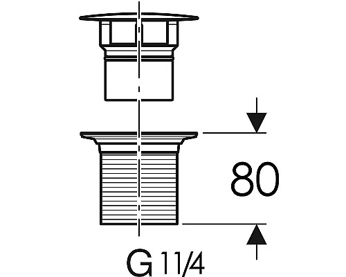 Донный клапан Geberit 152.080.14.1 Черный матовый