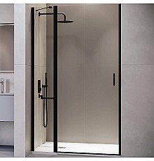 Душевая дверь RGW Leipzig LE-004-B 130 351200413-14 профиль Черный стекло прозрачное