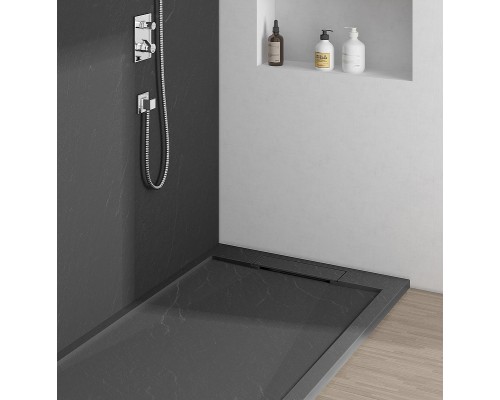 Душевой поддон из искусственного камня Vincea 160x90 Антрацит