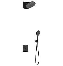 Душевая система Vincea Inspire VSFW-3I21MT5MB с термостатом Черная матовая