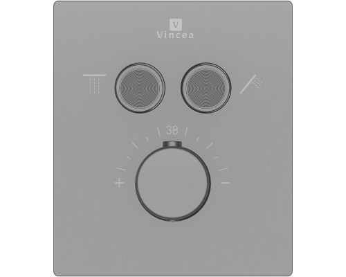 Смеситель для душа Vincea VSCV-321T-MGM с термостатом Вороненая сталь