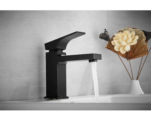 Смеситель для раковины Rose R10H Черный матовый