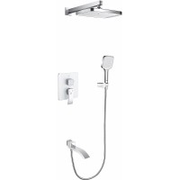 Душевая система Rose R15F Белая Хром