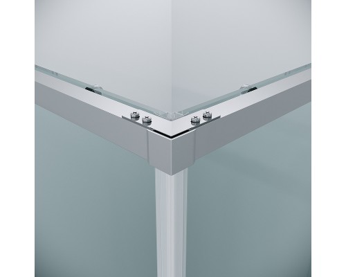 Душевой уголок Grossman Galaxy 90х90 300.K33.01.9090.10.00 профиль Хром стекло прозрачное