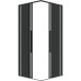 Душевой уголок Grossman Galaxy 90х90 300.K33.01.9090.21.10 профиль Черный матовый стекло тонированное
