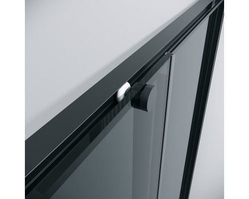 Душевой уголок Grossman Galaxy 90х90 300.K33.01.9090.21.10 профиль Черный матовый стекло тонированное