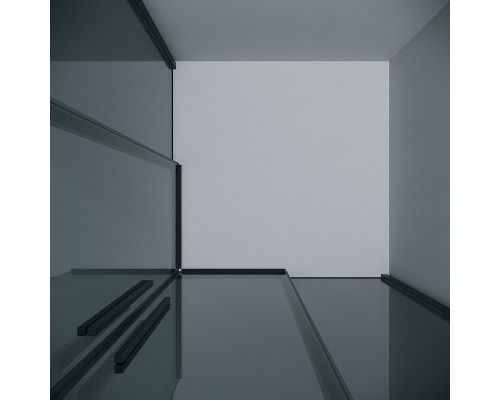 Душевой уголок Grossman Galaxy 90х90 300.K33.01.9090.21.10 профиль Черный матовый стекло тонированное