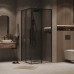 Душевой уголок Grossman Galaxy 90х90 300.K33.01.9090.21.10 профиль Черный матовый стекло тонированное