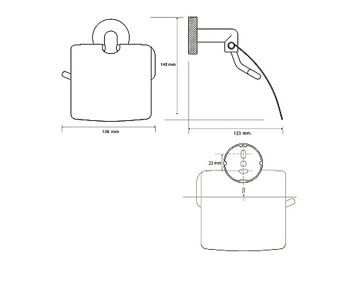 Держатель туалетной бумаги Bemeta Stella 166212012 Хром