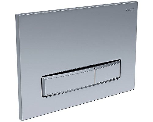 Комплект унитаза с инсталляцией Aquatek Set Aquatek Поларис-027 4в1 с сиденьем Микролифт и клавишей смыва Никель