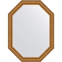 Зеркало Evoform Octagon 60х80 BY 7059 в багетной раме - Золотой акведук 61 мм