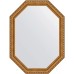 Зеркало Evoform Octagon 60х80 BY 7059 в багетной раме - Золотой акведук 61 мм