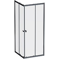 Душевой уголок AM.PM Sunny 80х80 W87G-403-8080-BT профиль Черный матовый стекло прозрачное