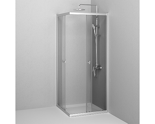 Душевой уголок AM.PM Sunny 80х80 W87G-403-8080-MT профиль Хром матовый стекло прозрачное