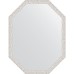 Зеркало Evoform Octagon 68x88 в багетной раме - Чеканка белая 46 мм