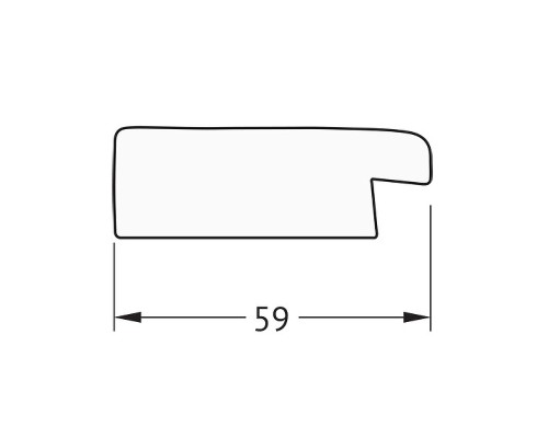 Зеркало Evoform Octagon 55x70 BY 7038 в багетной раме - Травленое золото 59 мм