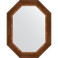 Зеркало Evoform Octagon 66x86 в багетной раме - Римская бронза 88 мм