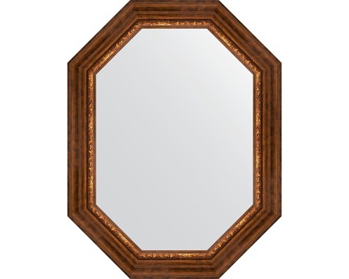 Зеркало Evoform Octagon 66x86 в багетной раме - Римская бронза 88 мм
