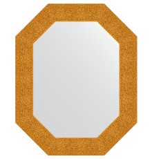 Зеркало Evoform Octagon 61x76 в багетной раме - Чеканка золотая 90 мм