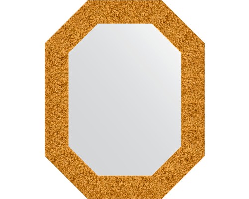 Зеркало Evoform Octagon 61x76 в багетной раме - Чеканка золотая 90 мм