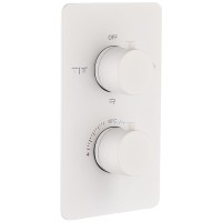 Смеситель для душа Boheme Cell 134-3-MW с термостатом Белый матовый