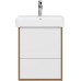 Тумба под раковину Kerama Marazzi Pro 50 подвесная Белая матовая Швейцарский вяз