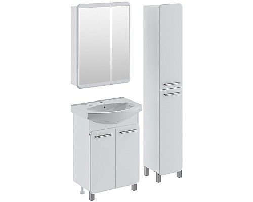 Тумба под раковину Runo Эрика 60 00-00004147 Белая