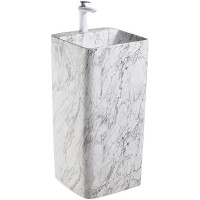 Раковина SantiLine 42 SL-4005MM Мрамор матовый